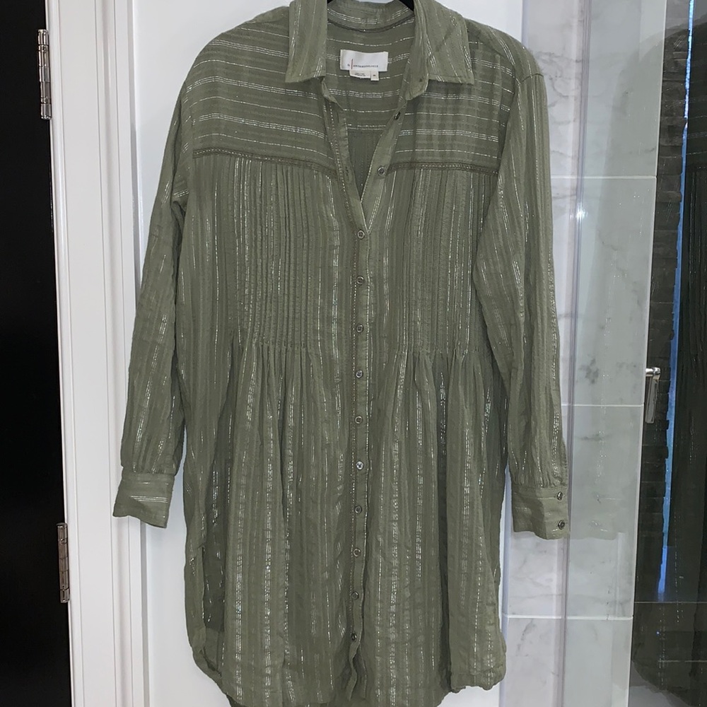 Worn one beautiful green dress